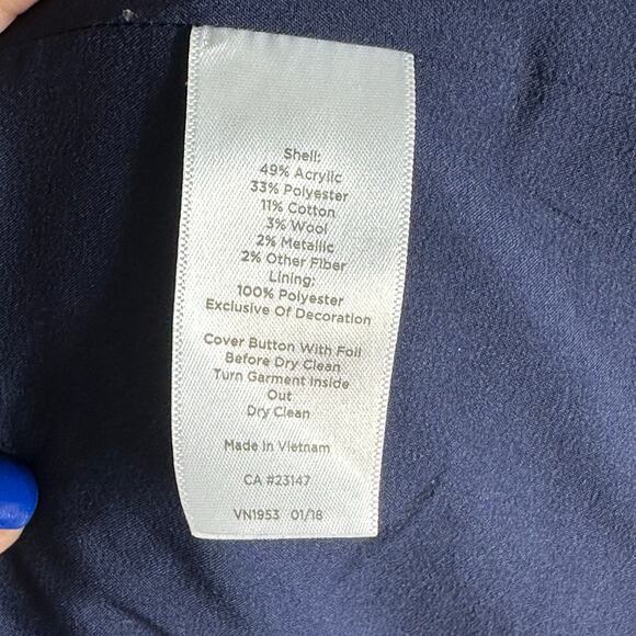 Talbots Colorful Tweed Gold Button Blazer Chanel Look – Size 6 - Picture 10 of 10